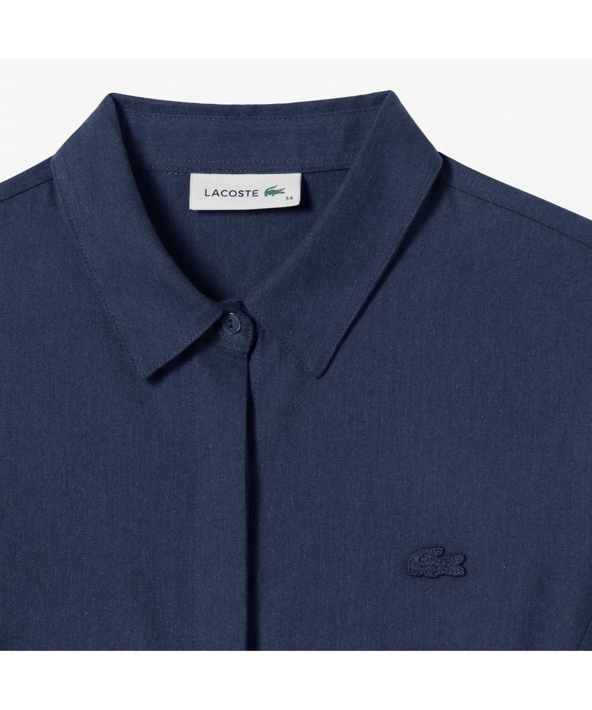 Lacoste Women'S Flannel Woven Long Dress Ef896E-54N Hde