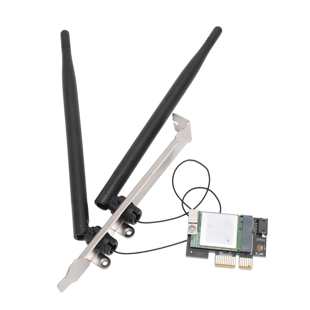 5G Network Card 2.4G 5G 867Mbps Dual Band 802.11AC BT4.1 Plug and Play PCIe WiFi Adapter Card for Win System Computer