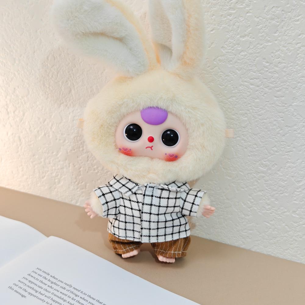 Macaron Little Rabbit Doll Clothes: Cute Pendant, Outfit for 3-Year-Old, Blind Box Edition