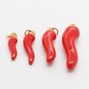5 Stück Unterschiedliche Größen Rote Paprika Emaille Chili Anhänger Für Schmuckherstellung Ohrringe Halskette Schlüsselanhänger Anhänger Handgemachte Materialien