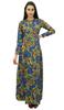 Bimba Women's Long Maxi Winter Dress Rayon Printed Jilbab