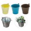 5x Small Metal Buckets Decor Crafts Planters with Handle Versatile Creative Plant Pots for Party Supplies Gift Patio Yard Garden