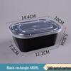 Disposable 750ml Rectangular Takeaway Box with Lid - Thickened Transparent Plastic Lunch/Fruit/Fast Food Container