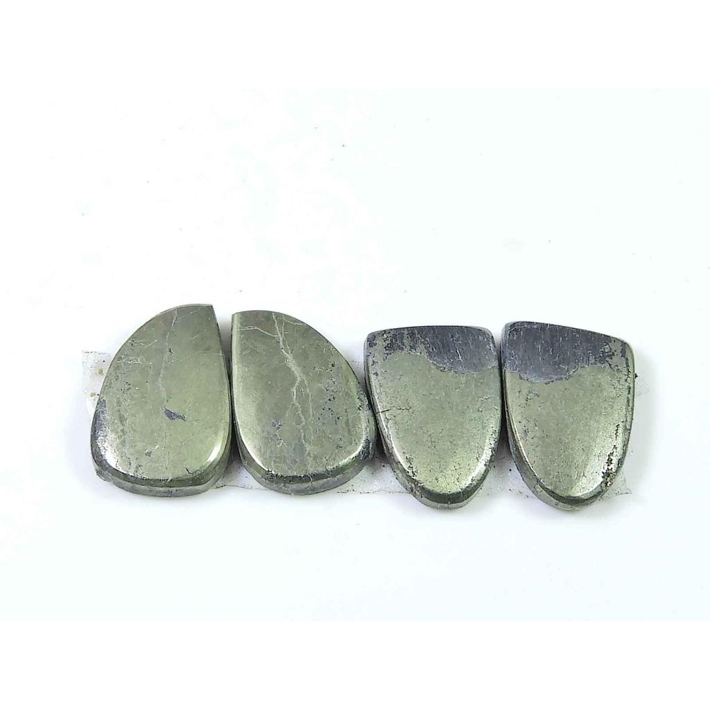 Natural Appach Gold Pyrite 2 Matching Pair Fancy Cabochon Gemstone 16-16MM SK-2147