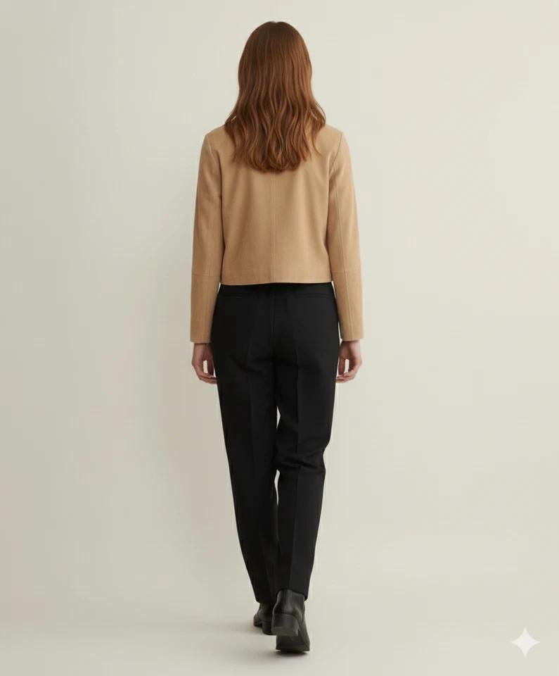 Handmade Party Women's Causal Genuine Tan Suede Lambskin Leather Jacket Motorcycle