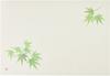 Wakaizumi Lacquerware Washi Mat, 1.5-inch Long Table Mat, Cloud Pattern (100 Sheets), Green Maple B-26-99