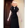 New Small Improved Cheongsam Black Dress Summer New Chinese Style Women's Slim Dress