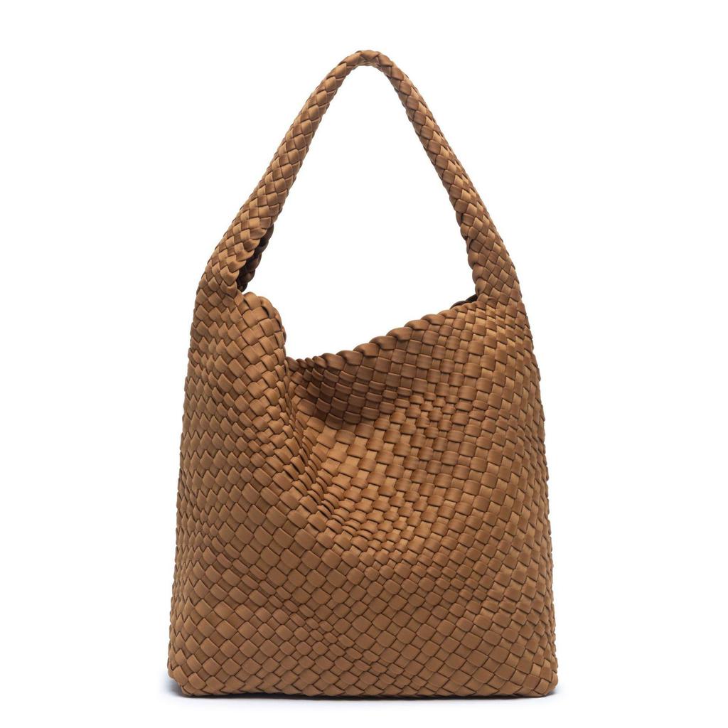 2025 Fashionable Large Capacity Mother-and-Child Hand-Woven Shoulder Bag