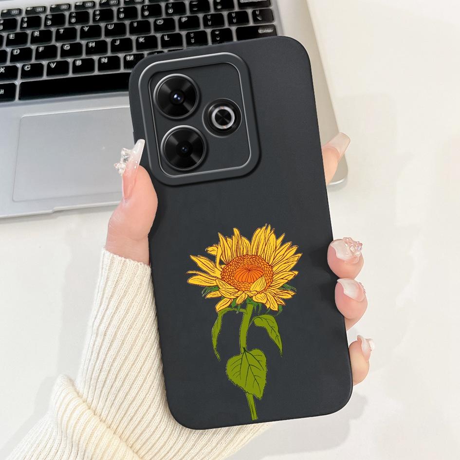 

Для чехла Xiaomi Redmi 13 Чехол Цветы Девочки Расписная Защита Камеры Мягкий Чехол для Телефона Для Xiaomi Redmi 13 4G Защита Redmi 13