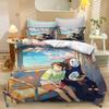 Set Biancheria da Letto La Città Incantata, Copripiumino Carino con Stampa Anime con Federe, Biancheria da Letto Morbida in Microfibra per Camera da Letto dei Bambini Decorazioni per la Casa