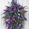 Artificial Spring Wreath Decor Wreath Home Decoration Spring Wreath Flower Wreath Floral Spring Artificial Wreaths
