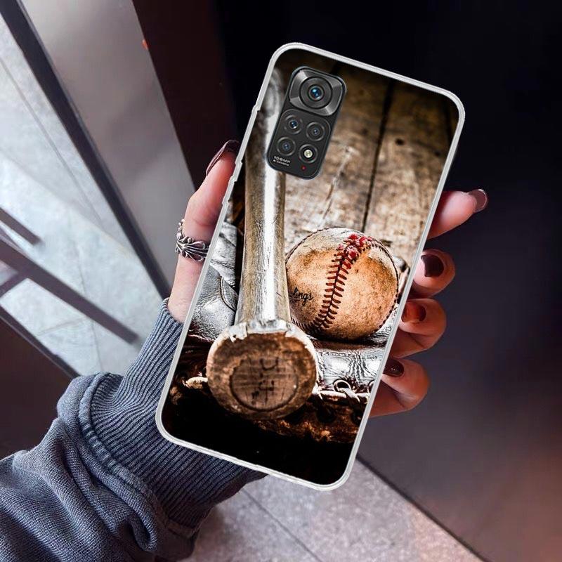 

Baseball Sport Phone Case For Xiaomi Redmi Note 10 11 12 13 14 15 Pro Plus 11S 12S 14S 11T 11E 10S Soft TPU Back Cover Redmi Not Redmi Note 14 Pro 4G