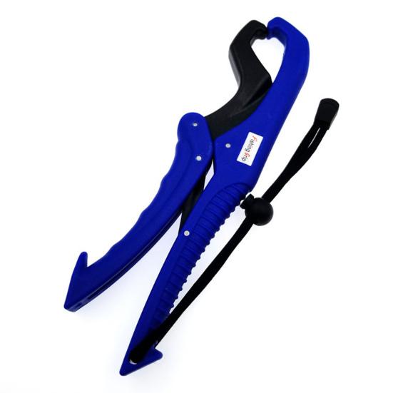 2Pcs Floating Fish Lip Gripper Set Ergonomic Handle Safety Locking Mechanism Non-Puncture Fish Control Pliers Tools with Lanyard