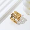 Overdreven En Modieuze Dames Open Eind Ring, Verstelbaar En Kleurecht, Een Trendy Item In Handjuwelen