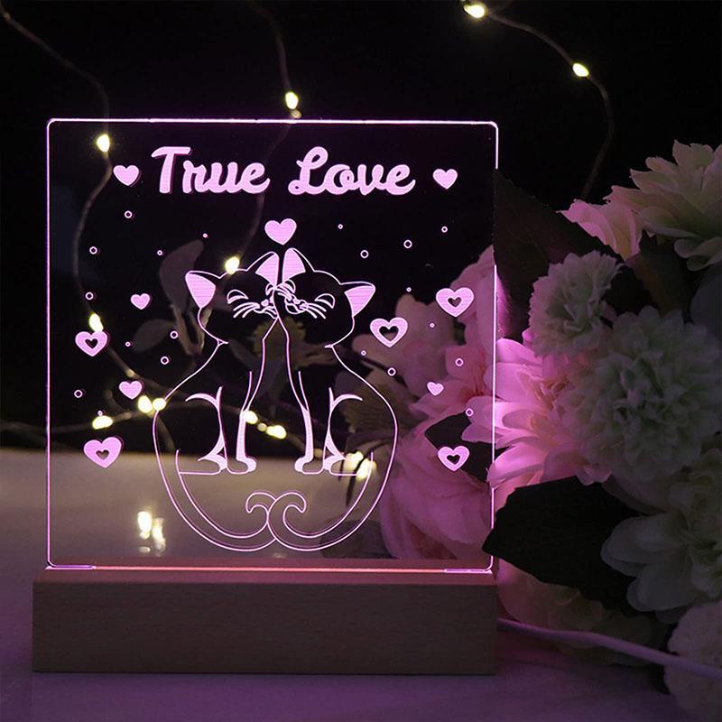 1 Stück Harz-Display-beleuchtete Basis, warmweiß/weiß/mehrfarbig, rechteckige LED-Lichtbasis aus Holz für Display, Kristallglas, Nacht-beleuchtete Basis, DIY