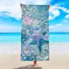 1pc Ocean Element Beach Towel, Suitable for Outdoor Sports, Swimming, and Fitness Center Multifunctional Beach Towel Bath Towels
