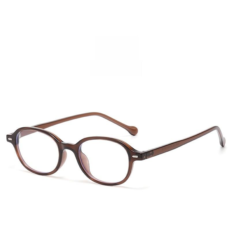 Tr90 Oval Glasses Frame With Blue Light Blocking For Fashionable Women