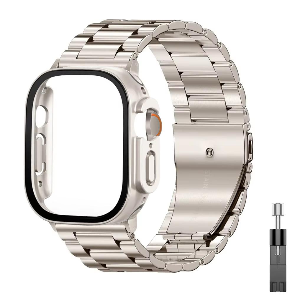 Stainless Steel titanium alloy Strap For Apple Watch Band Ultra 2 49mm 44mm 45mm 41mm Bracelet iwatch Series 6/7/8/9 watch case