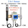 High-precision pH EC Sensor Water Quality Environmental Protection Detector Salinity Temperature TDS Integrated Transmitter