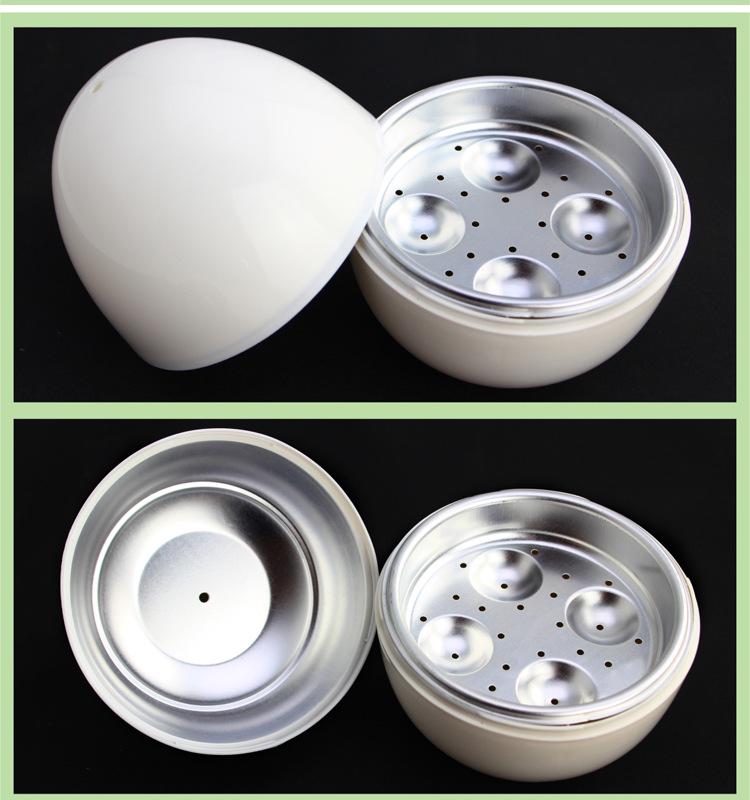 Egg-Shaped 4-Egg Microwave Steamer Cooker