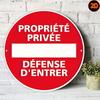 D Flat D Flat Printed Round Aluminum Sign Circular Metal Private Property No Entry Plaque Perfect for Bedroom Living Roo