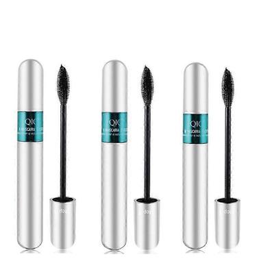 3pz Mascara Impermeabile 2 in 1, Allungante e Volumizzante, Trucco a Lunga Tenuta Anti-Macchia per un Look Naturale