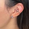 Star Earrings, Flash Drill Five-pointed Star Earrings, Cold and Small Earrings, Cute and Sweet