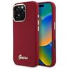 Guess Guhcp16Lsmbslm Iphone 16 Pro6.3 Magenta Hardcase Silicone Script Metal Logo