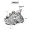 SJN9131-17 Women's Thick-Soled Rhinestone Heightening Sandals - 2024 Summer Fashion Roman Beach Shoes