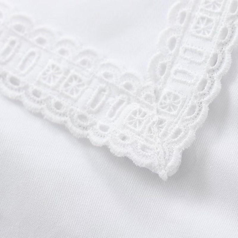 Kaslead New Arrival Women's Clothing Fashion Style Fashion Minimalist All-Match Small Round Lapel Short Shirt 8733002