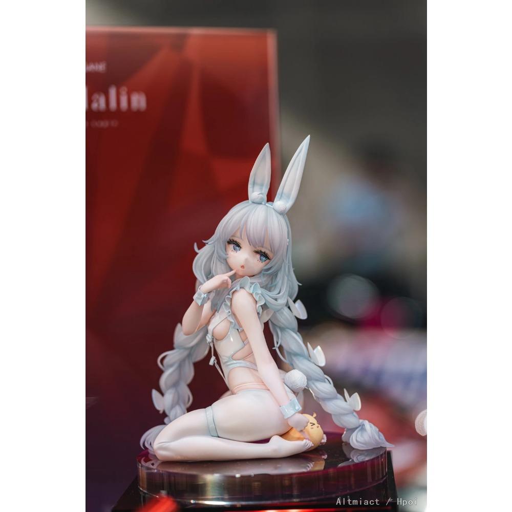 18CM Anime Game Azur Lane MNF Le Malin Figure Lazy White Rabbit 1/4 Listless Lapin Ver TF Edition Model Toy Gift Action Figure