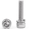 304 Stainless Steel Hex Spring Washer Screw Bolt, Cup Head, M4/M6