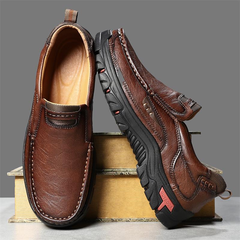 Classic Black Loafers Shoes for Men Quality Men's Leather Shoes Large Size 48 Outdoor Casual Sports Shoes Men zapatos de hombre