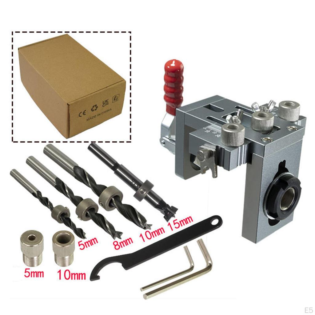 DIY Woodworking Hole Guide Dowel Drill Bit Opener Punch Location Tool Suitable for