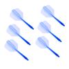 12x Transparent 2BA Thread Dart Shafts and Flights Connection, 2 Colors