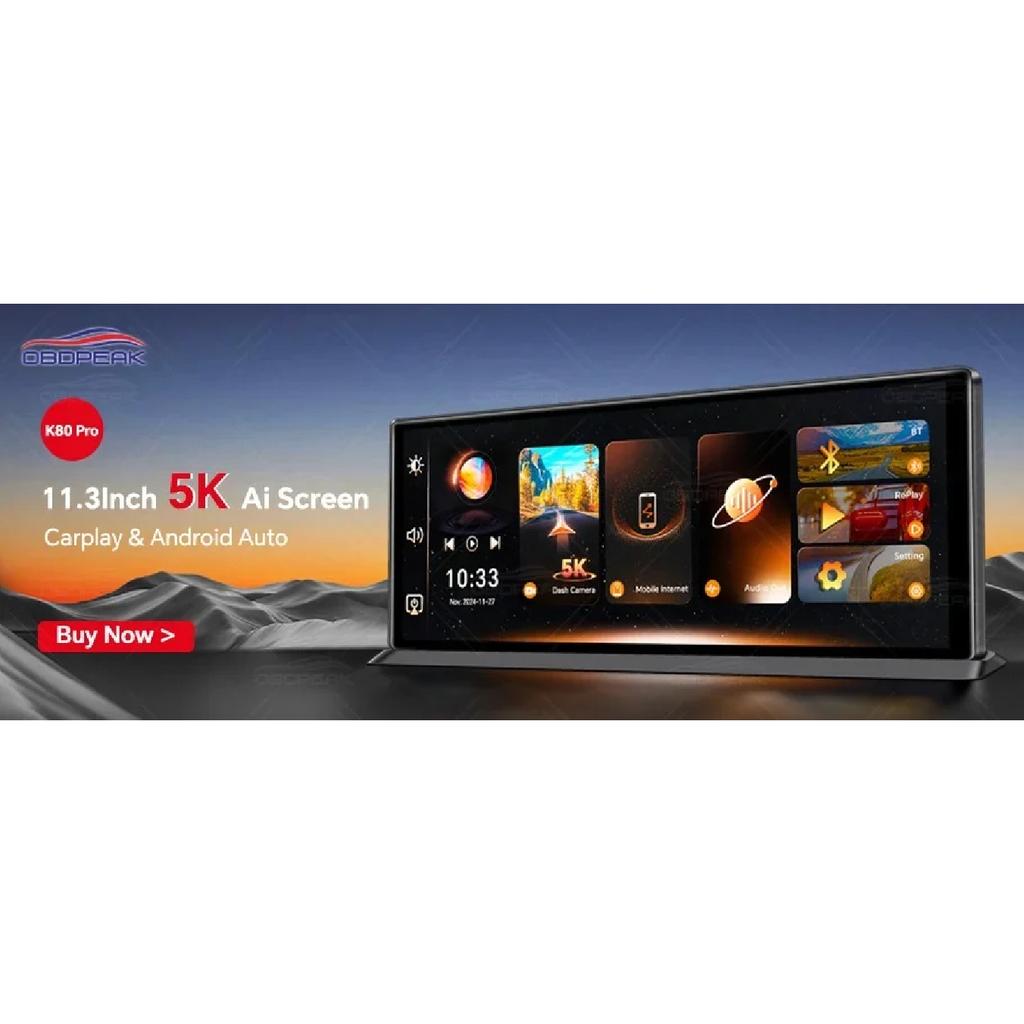 4K Dash Cam 4-Channel Record 1080P ADAS BSD Car DVR WIFI APP Rear View Mirror Auto Video Recorder Camera Ultra HD 24H Parking