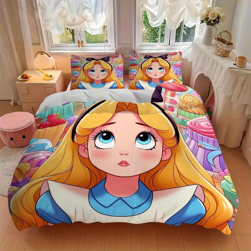3pcs set Candyland, Wonderland, Sweet print bedding quilt cover, soft and comfortable quilt cover suitable for bedroom and guest room03