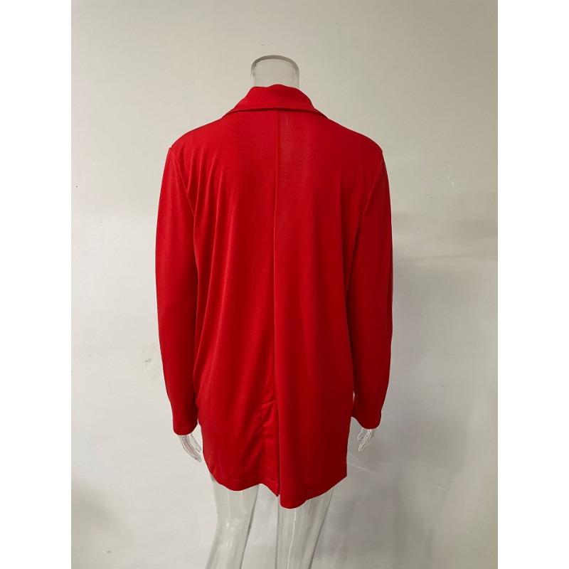 Damen Locker Langarm Umlegekragen Polyester Urbaner Stil Blazer Mantel
