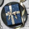 1 Rolle Sternennacht Geschenkpapier Elegantes Blaues Goldfolienpapier Für Geburtstage Feste Hochzeitsfeier Geschenke Einwickler