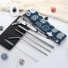 SITEDAN Chopsticks Drawstring Long Straw Storage Set of Chopstick Mobile Linen Case, Bag, Bag, 5, Holder, Cutlery, Pouch,