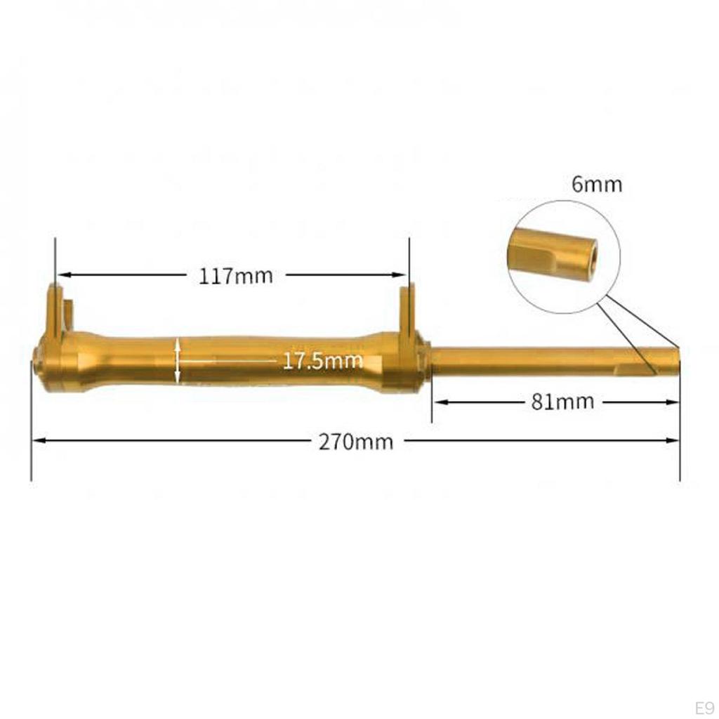Extender Rod for Folding Outdoor Cycling Extension Telescopic Bar Components Parts Transporting