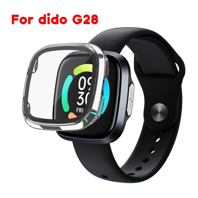 Protective Cover Compatible For Dido G28 Waterproof Screen Protector-Shell Frame Smartwatch One-piece Housing Glass Film