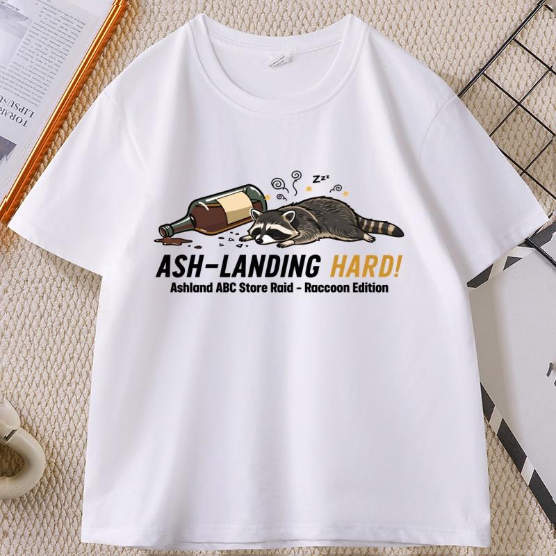 

Trashed Panda Tshirt Drunk Raccoon Animal Graphic Tees Unisex Women Funny Casual Short Sleeve Soft T Shirt Y2k Clothes Streetwear 4XL