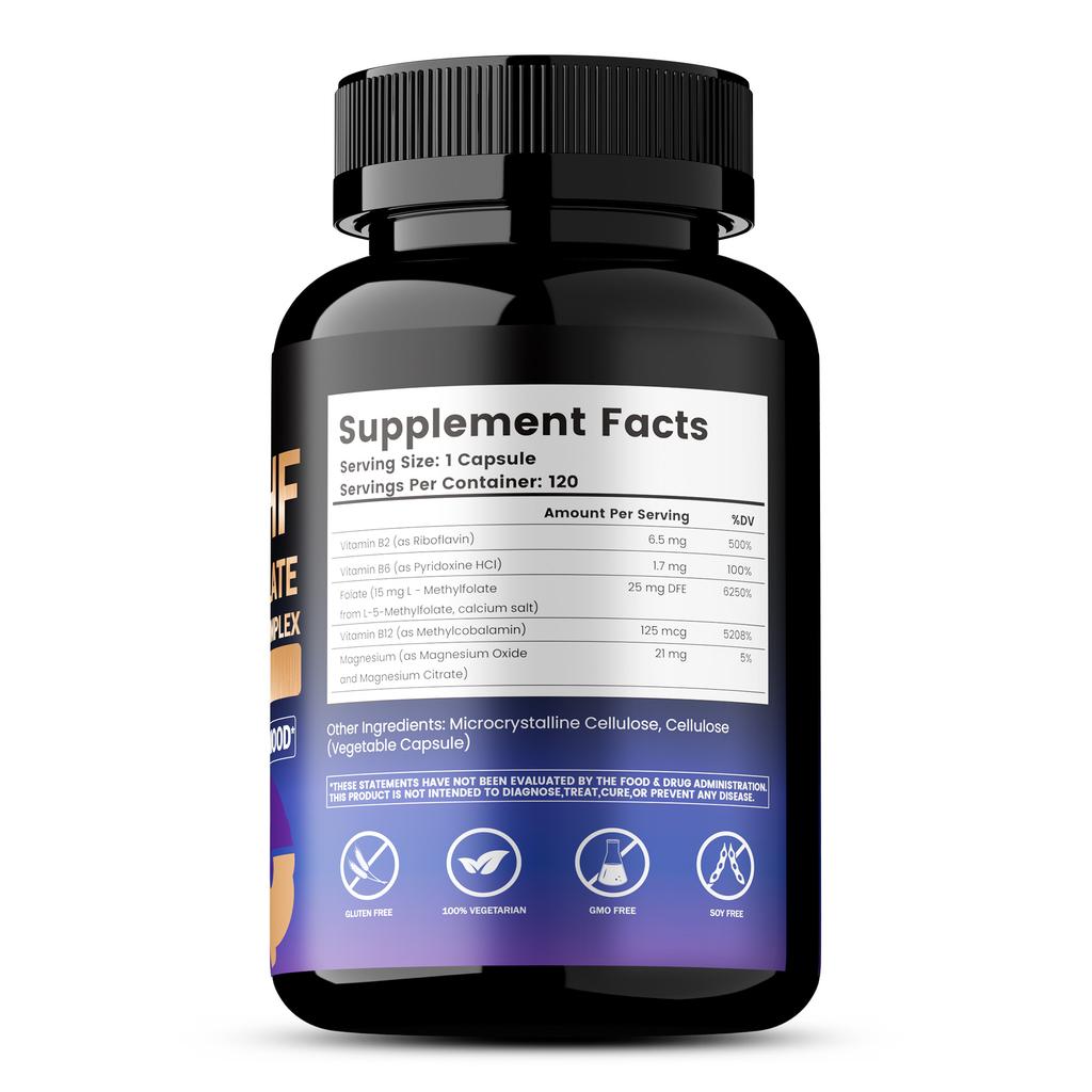 Rich in a blend of vitamins B12, B2, and B6; supports brain health; helps improve mood; suitable for adults.