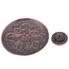 Zinc Alloy Incense Stick Burner Holder Dragon Pattern Censer Plate for Home Temple(Red Bronze)