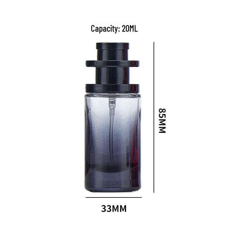 Gradient Color Glass Perfume Bottle - Portable, Fine Mist Sprayer for Essential Oils and Cosmetics.
