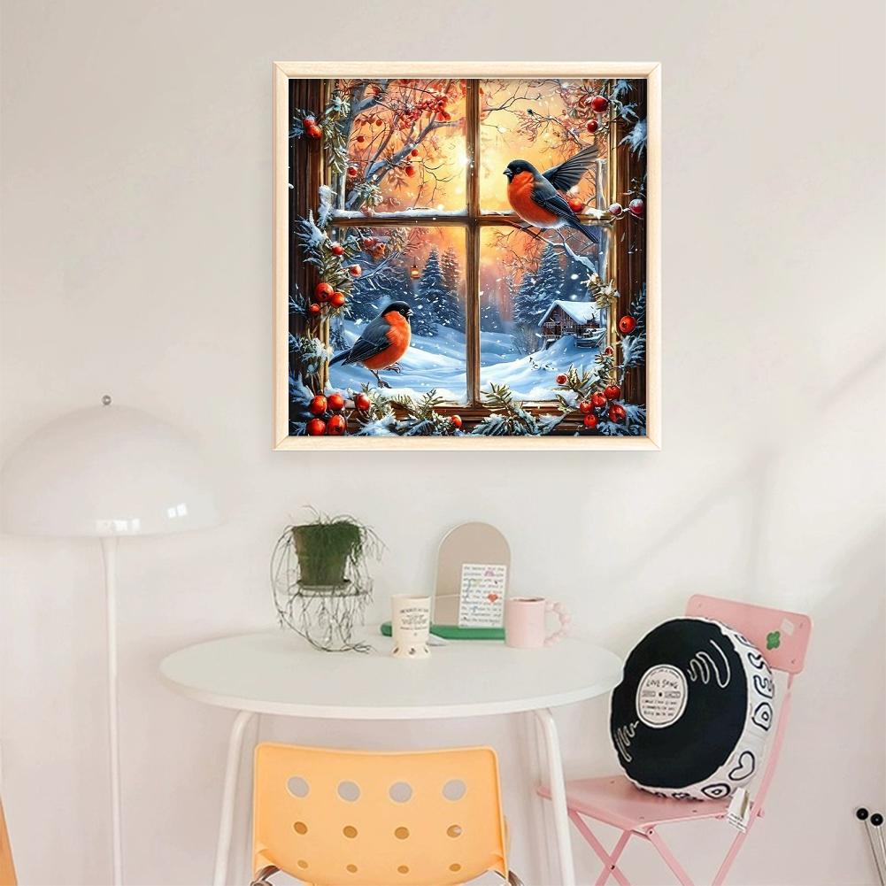 Winter Printed Cross Stitch Kit DIY 11CT Embroidery Craft Set Home Decoration