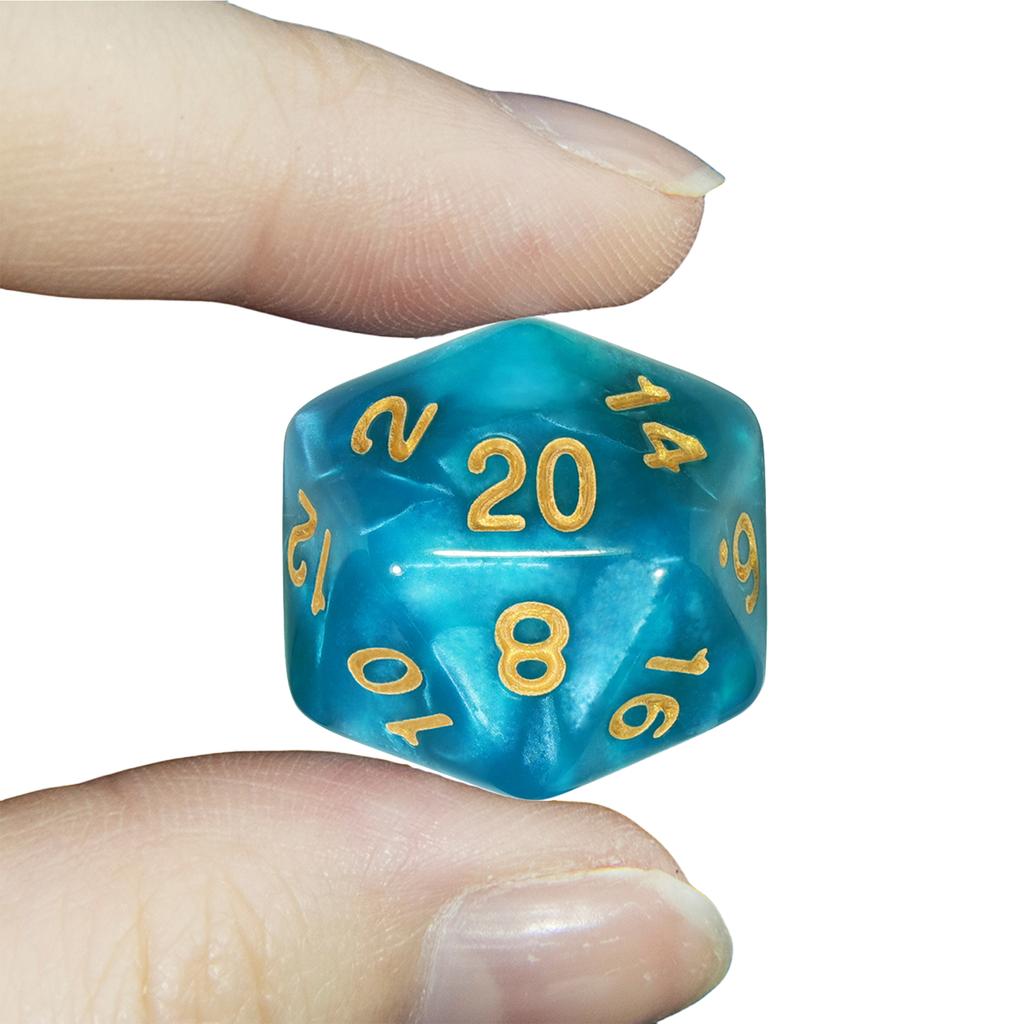 7pcs DND Dice Set Marble Effect Polyhedral Dice D4-D20 for Role Playing Game DND Board Game