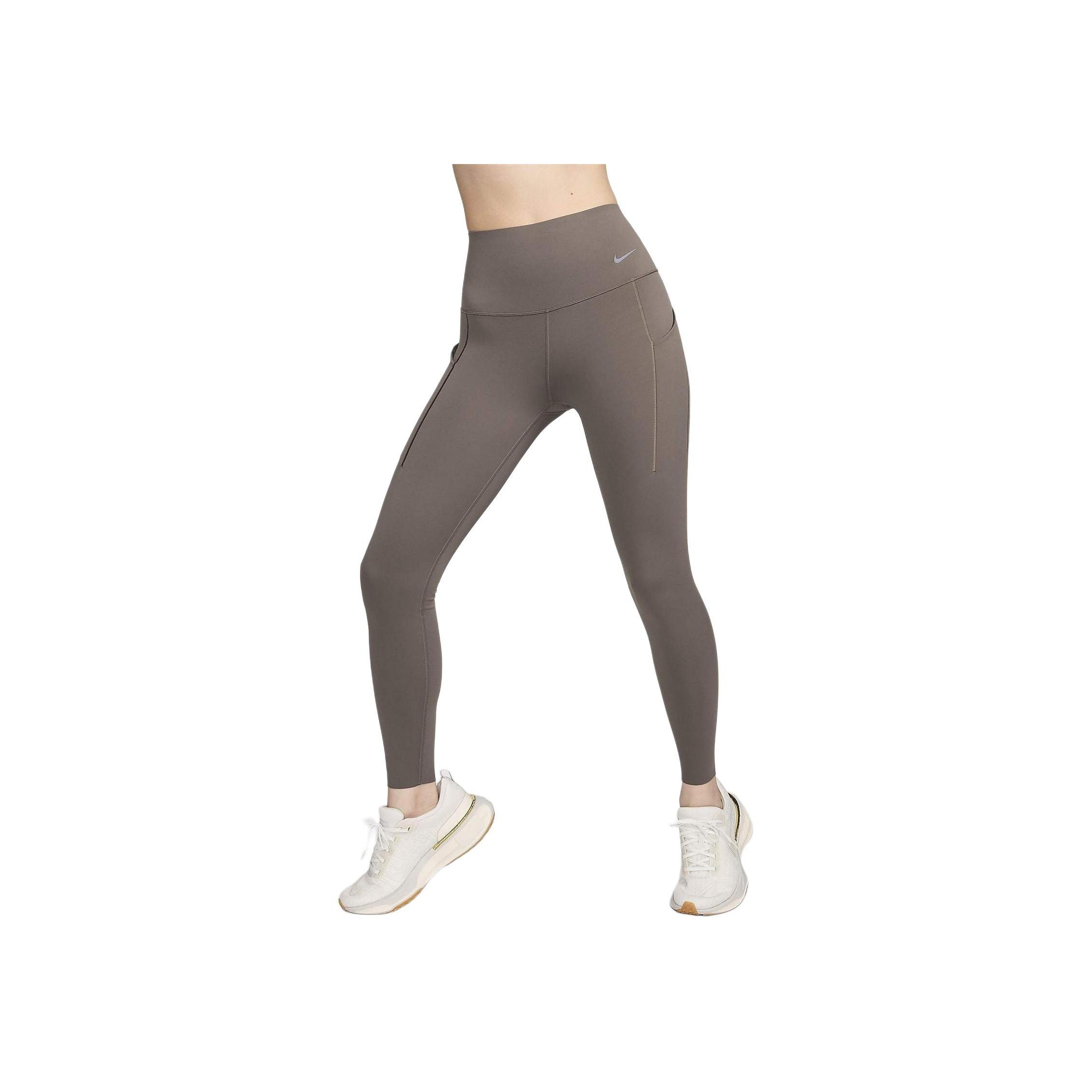 

Nike Универсальные дышащие быстросохнущие повседневные облегающие спортивные брюки с высокой посадкой женские брюки минерально-серые черные DQ5997-004 S