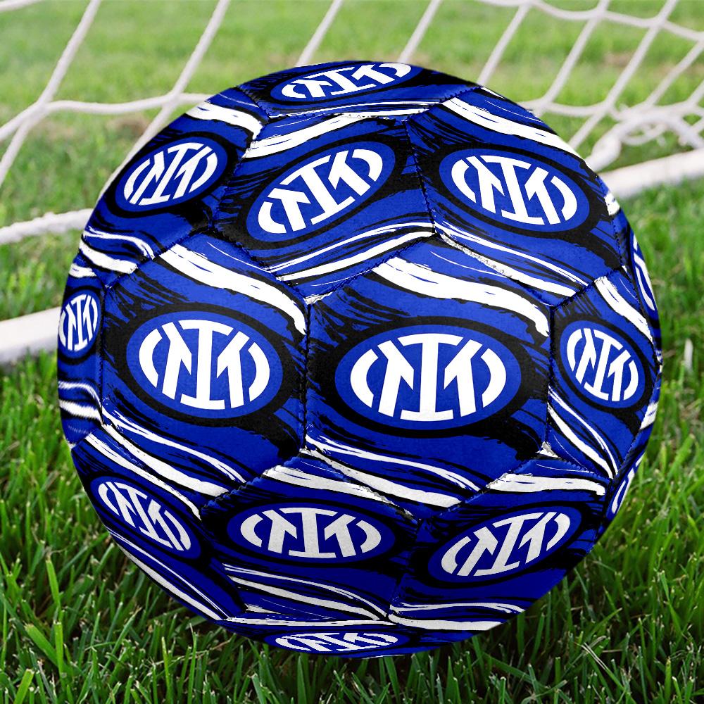 Inter FC Crest Printed No. 5 Soccer Balls, High-Quality, Anti-Slip, Protective Football, A Unique Gift , Birthdays, Christmas Gifts